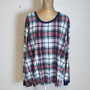 Super Duper Soft Tartan Plaid Long Sleeve Top